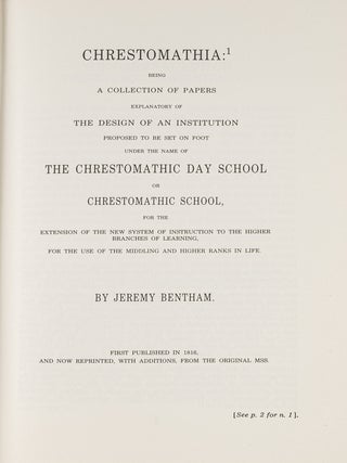 Chrestomathia.