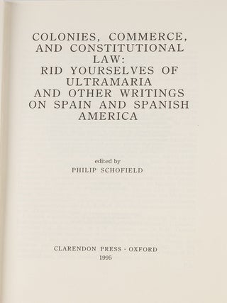 Colonies, Commerce, and Constitutional Law: Rid Yourselves of...