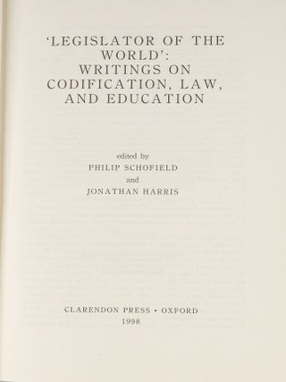 Legislator of the World: Writings on Codification, Law, and...