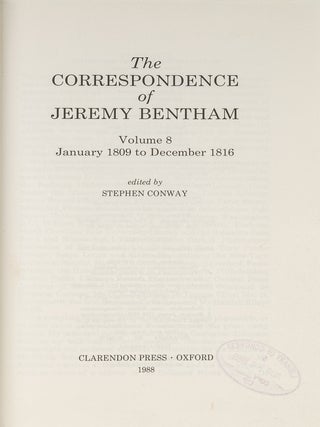 The Correspondence of Jeremy Bentham: Volume 8, January 1809 to...