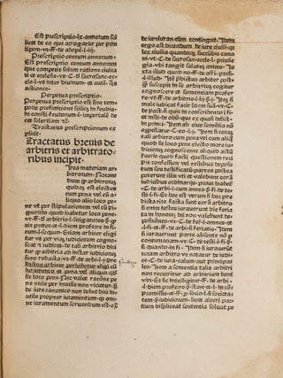 Modus Legendi Abbreviaturas [Bound with] Super Arboribus, both 1478.
