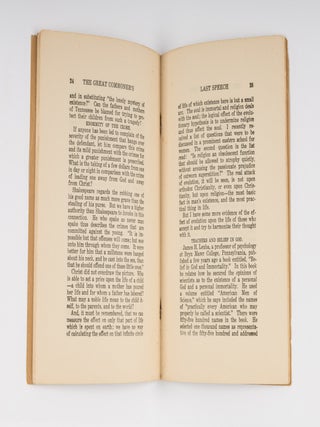 The Great Commoner's Last Speech: For Delivery in Closing Argument...
