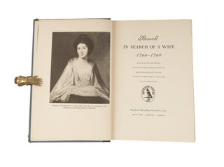Item #81061 Boswell in Search of a Wife. 1766-1769. James Boswell, Frank Brady, Frederick A. Pottle