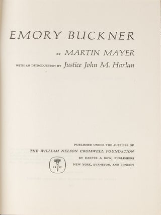 Item #81071 Emory Buckner. Martin Mayer