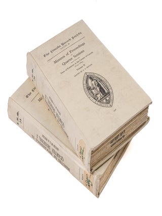 Item #81078 Minutes of Proceedings in Quarter Sessions Held for the Parts...2 Vols. S. A Peyton