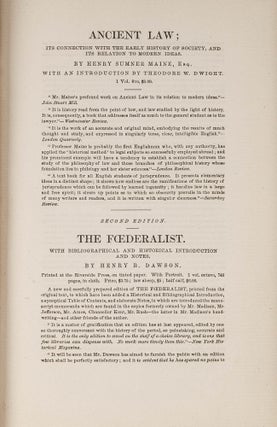 Ancient Law, Its Connection with the Early History of Society...