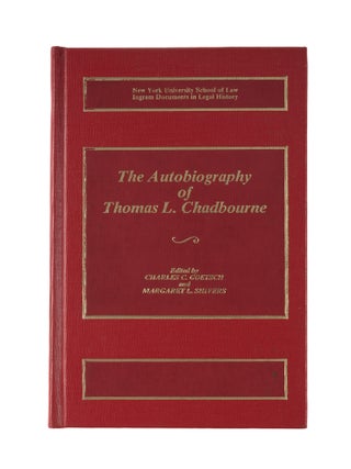 The Autobiography of Thomas L. Chadbourne.