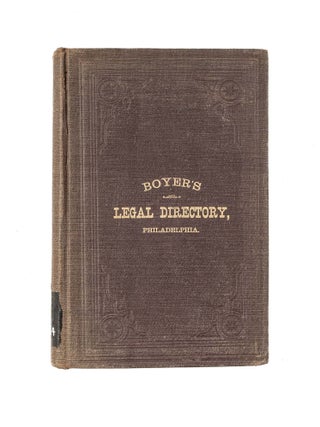 Boyer's Legal Directory: Of the United States and Canadas...
