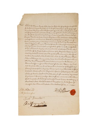 Item #81750 Letter of Attorney to Receive Conviction Money, England, 1740. Manuscript, Thomas...
