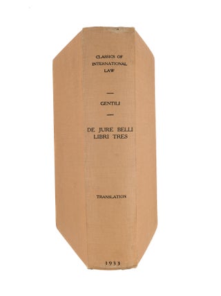 De Iure Belli Libri Tres. Vol. one. Latin text. 1933.