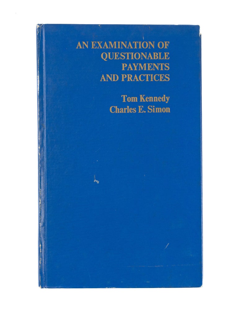An Examination of Questionable Payments and Practices | Tom Kennedy ...