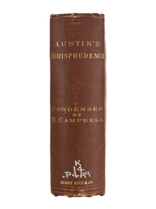 Lectures on Jurisprudence, or, The Philosophy of Positive Law.