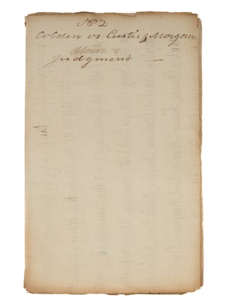 Colden vs. Custis and Morgan. Woodstock, VT, September 21, 1796.