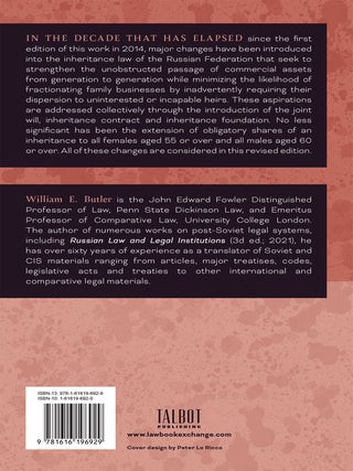 Russian Inheritance Law. Second Revised edition, 2025.