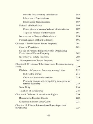 Russian Inheritance Law. Second Revised edition, 2025.