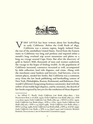 Gold Mines and Law Books: H.H. Bancroft's California Bookshop.