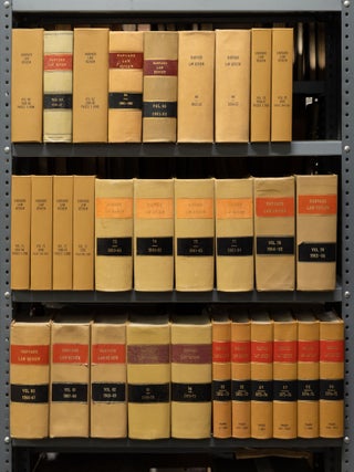 Item #82415 Harvard Law Review. Vols. 49, 60, 62, 64-66, 68; 70-75, 77-84, 86-88. Harvard Law School