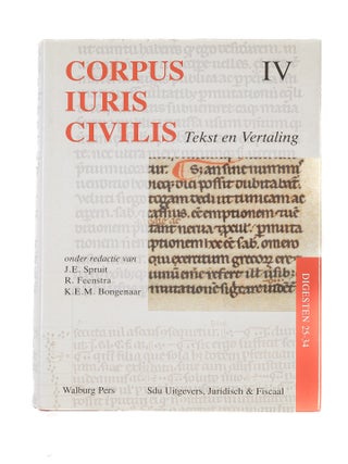 Item #82498 Corpus Iuris Civilis. Tekst en Vertaling. Volume IV 25-34. J. E. Spruit, R. Feenstra,...
