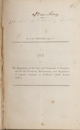 Fifteen Pamphlets with Acts Relating to Scotland, 1828-1865.
