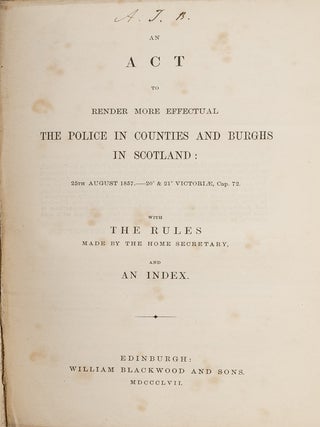 Fifteen Pamphlets with Acts Relating to Scotland, 1828-1865.