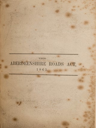 Fifteen Pamphlets with Acts Relating to Scotland, 1828-1865.