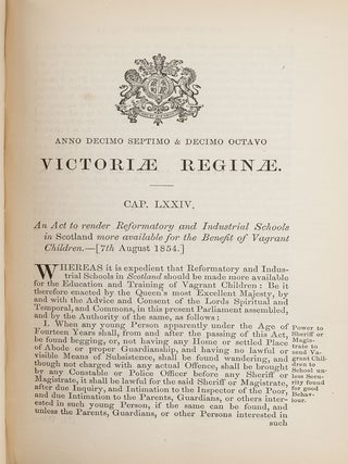 Fifteen Pamphlets with Acts Relating to Scotland, 1828-1865.