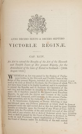 Fifteen Pamphlets with Acts Relating to Scotland, 1828-1865.