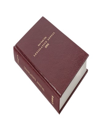 Item #82555 New York City Legislative Annual. 1991. Inc New York Legislative Service