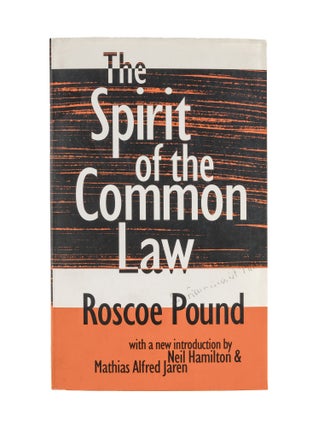Item #82620 The Spirit of the Common Law. Roscoe Pound