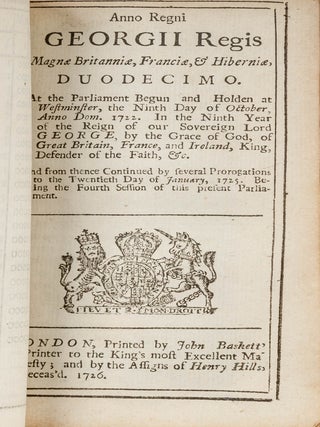 Anno Regni Annae Regiae Magnae Britanniae, Franciae, 7 Acts in all.