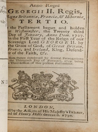 Anno Regni Annae Regiae Magnae Britanniae, Franciae, 7 Acts in all.
