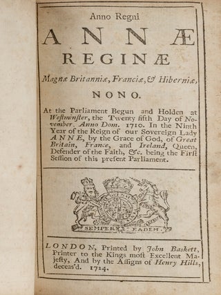 Anno Regni Annae Regiae Magnae Britanniae, Franciae, 7 Acts in all.