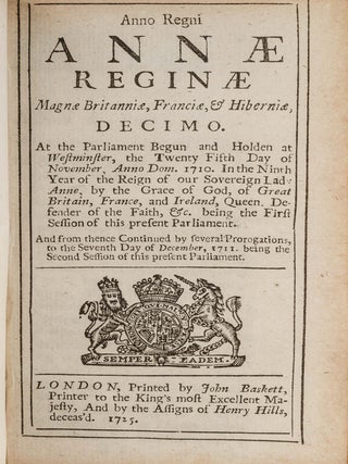 Anno Regni Annae Regiae Magnae Britanniae, Franciae, 7 Acts in all.