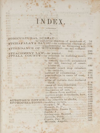 Laws of the State of Mississippi, Passed at a Regular Session...1859.