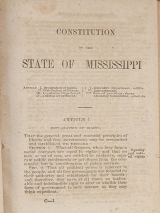Laws of the State of Mississippi, Passed at a Regular Session...1861.