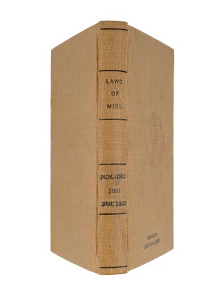 Laws of the State of Mississippi, Passed at a Regular Session...1861.