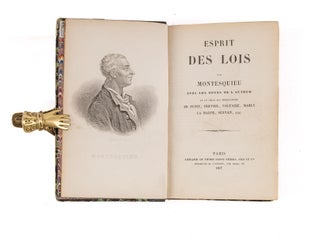 Item #82982 Esprit des Lois: Par Montesquieu; Avec Notes de L'Auteur et un. Charles de...