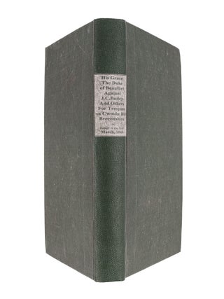 His Grace the Duke of Beaufort Against John Crawshay Bailey and...