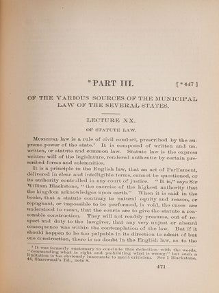 Commentaries on American Law. 1895 new and revised ed, Vol I only.