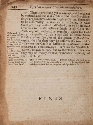 A Treatise of Spousals, or Matrimonial Contracts: Wherein all the...