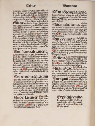 Casus Longi Super Quinque Libros Decretalium. Strasbourg, 1484.