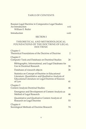 Comparative Legal Doctrine.