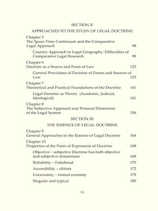 Comparative Legal Doctrine.