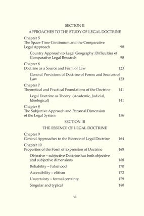 Comparative Legal Doctrine.