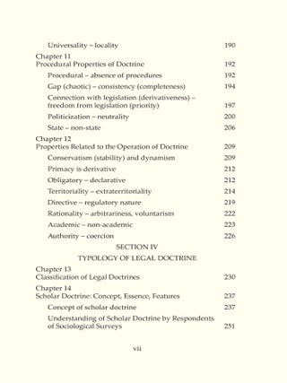 Comparative Legal Doctrine.