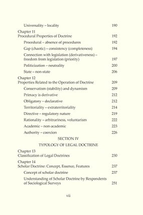 Comparative Legal Doctrine.