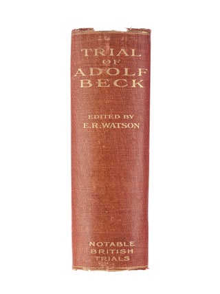 Adolf Beck (1877-1904). First edition.