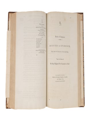 Minutes of Evidence, Taken Before the Committee of the Whole House...