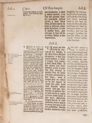 The First Part of the Institutes of the Lawes of England...