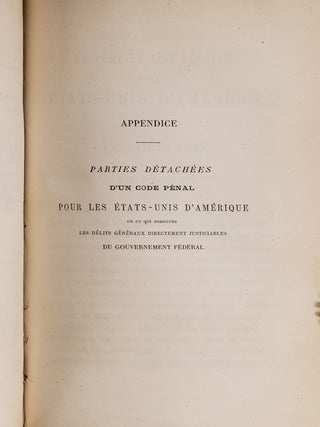 Expose D'Un Systeme de Legislation Criminelle pour L'Etat de la...